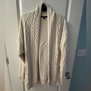 Cyrus Women's Cream Cable Knit Cardigan